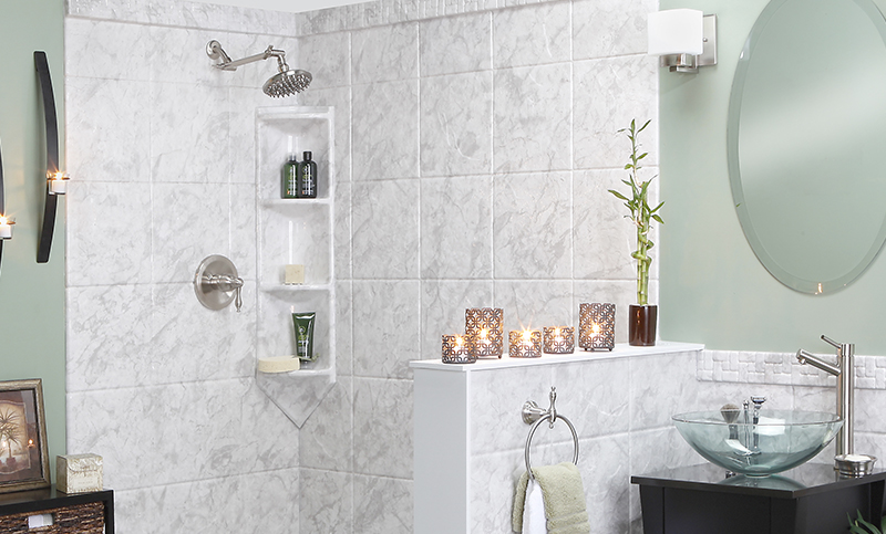 Completed bathroom remodel in Metro Detroit, Michigan