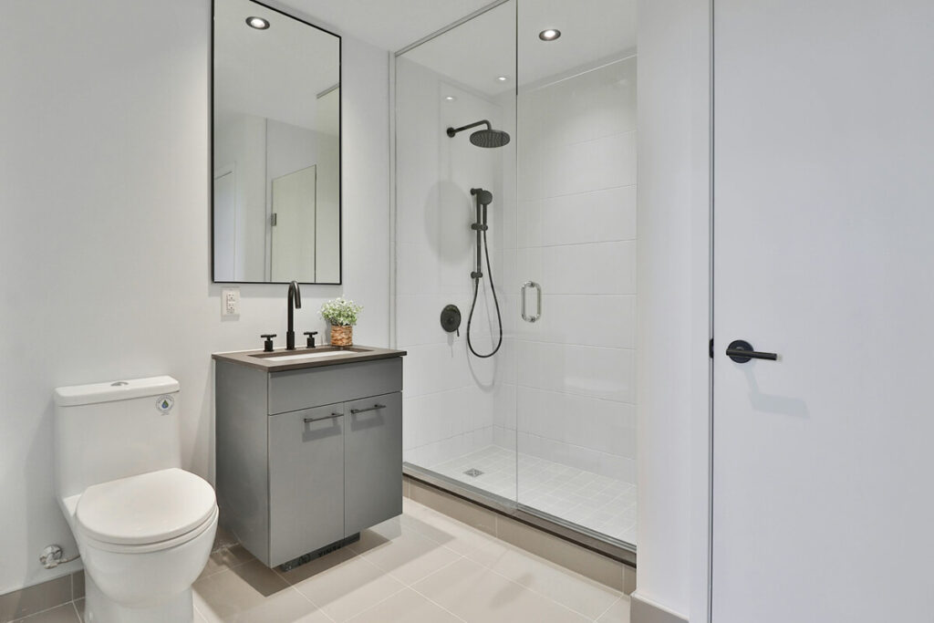 Compact bathroom remodel in Metro Detroit, Michigan